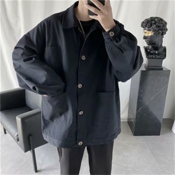 men's 2021 new autumn thin-fitting street long jacket lapel young clothes kfub, Black;brown
men's 2021 new autumn thin-fitting street long jacket lapel young clothes kfub, Black;brown