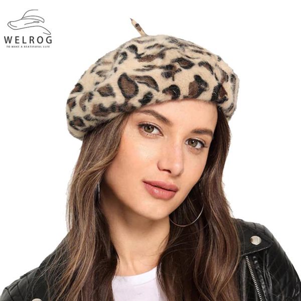 welrog retro leopard print berets winter soft fur hairy knitting painter style hats wild fashion artist warm beanie hat, Blue;gray
welrog retro leopard print berets winter soft fur hairy knitting painter style hats wild fashion artist warm beanie hat, Blue;gray
