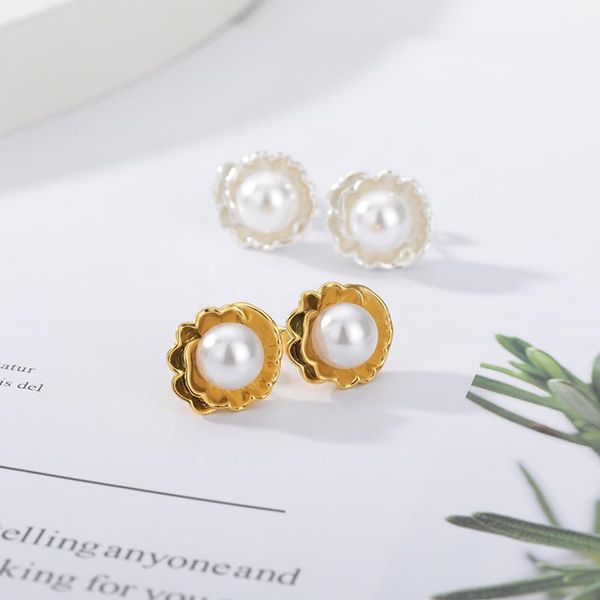 stud simulated pearl flower earrings for women gold silver color female cute wedding ear jewelry 2021 bijoux femme, Golden;silver
stud simulated pearl flower earrings for women gold silver color female cute wedding ear jewelry 2021 bijoux femme, Golden;silver