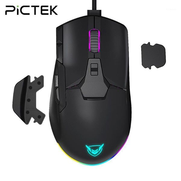 mice pictek pc290 gaming mouse wired rgb 12000 dpi 8 button programmable with detachable finger rests for pc gamer lap
mice pictek pc290 gaming mouse wired rgb 12000 dpi 8 button programmable with detachable finger rests for pc gamer lap