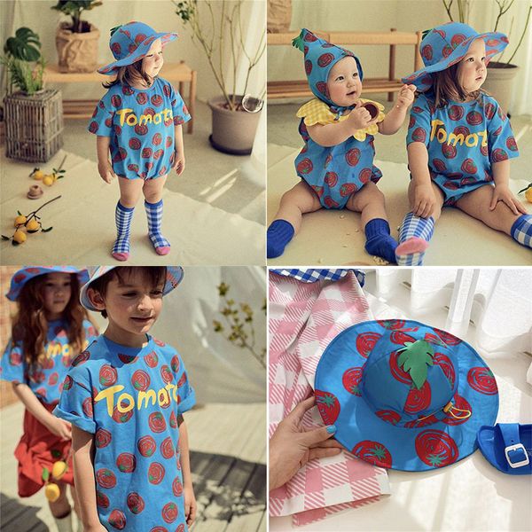 enkelibb korean summer kids t shirt and romper matching brother sister matching clothes kids boys girls bebe korean tomato y200704, Blue
enkelibb korean summer kids t shirt and romper matching brother sister matching clothes kids boys girls bebe korean tomato y200704, Blue
