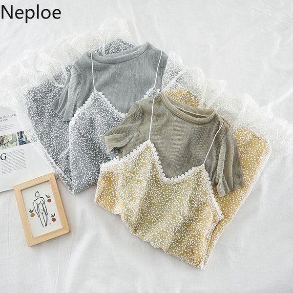 neploe lace mesh patchwork dress women fashion o neck short sleeve ladies vestidos summer 2020 casual loose female dresses 1d3391, Black;gray
neploe lace mesh patchwork dress women fashion o neck short sleeve ladies vestidos summer 2020 casual loose female dresses 1d3391, Black;gray
