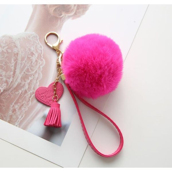 new fluffy rabbit fur ball key chain with leather heart tassel pompom key ring holder for women bag car jewelry pendant f bbyizo, Slivery;golden
new fluffy rabbit fur ball key chain with leather heart tassel pompom key ring holder for women bag car jewelry pendant f bbyizo, Slivery;golden