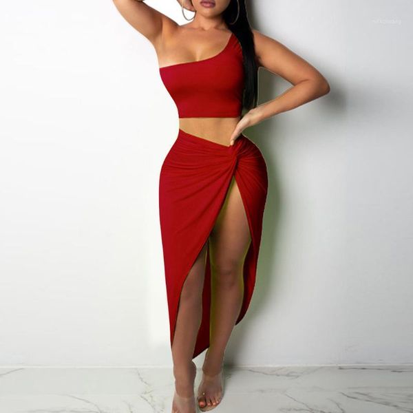 women crop set one shoulder slim fit clothes shorts nightclub solid fold split hip skirt outfits young girls 2pcs1, White
women crop set one shoulder slim fit clothes shorts nightclub solid fold split hip skirt outfits young girls 2pcs1, White