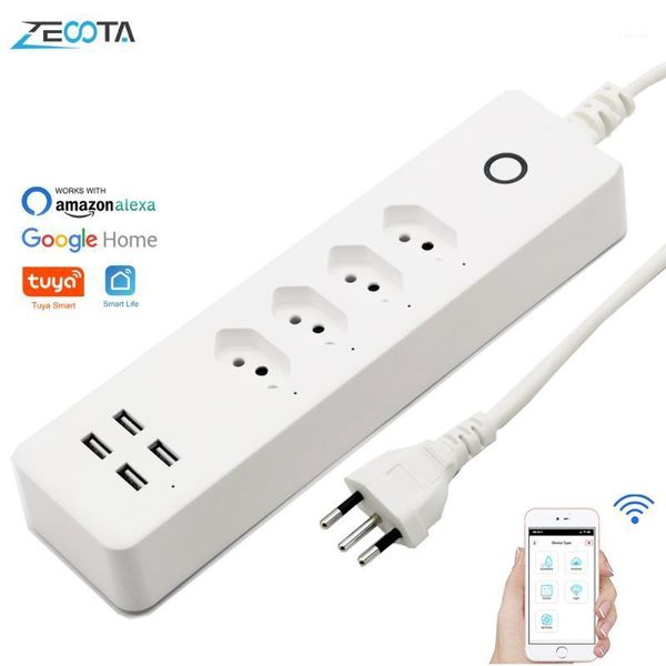 wifi smart power strip brazil electrical plug sockets 4 way swiss usb outlets 1.8m extenstion cord remote by alexa google home1
wifi smart power strip brazil electrical plug sockets 4 way swiss usb outlets 1.8m extenstion cord remote by alexa google home1