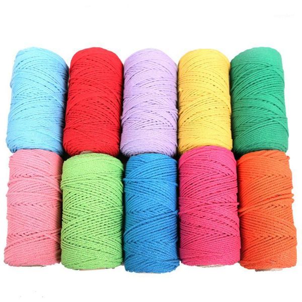 100m/roll double strand cotton yarn sewing thread twisted macrame cord artisan string rope diy wedding decor supplies 19 colors1, Black;white
100m/roll double strand cotton yarn sewing thread twisted macrame cord artisan string rope diy wedding decor supplies 19 colors1, Black;white