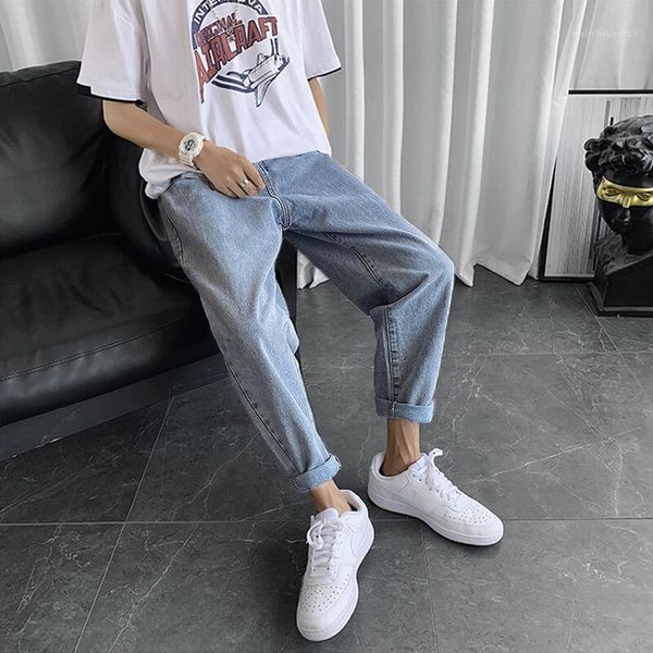 men's jeans pants men's summer ruan shuai straight loose fashion brand capri-pants korean version hong kong style1, Blue
men's jeans pants men's summer ruan shuai straight loose fashion brand capri-pants korean version hong kong style1, Blue