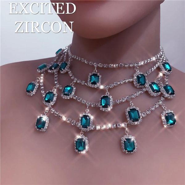 chokers luxury big green pendant necklace rhinestone multi layer choker vintage for women hiphop crystal link chain, Golden;silver
chokers luxury big green pendant necklace rhinestone multi layer choker vintage for women hiphop crystal link chain, Golden;silver
