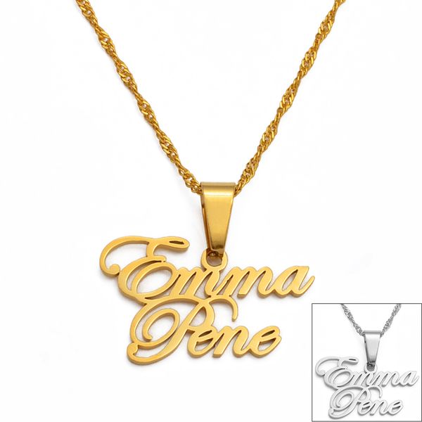 anniyo personalized cursive pendant customize wife and husband name custom necklaces jewelry wedding gift #133121 q1113, Silver
anniyo personalized cursive pendant customize wife and husband name custom necklaces jewelry wedding gift #133121 q1113, Silver
