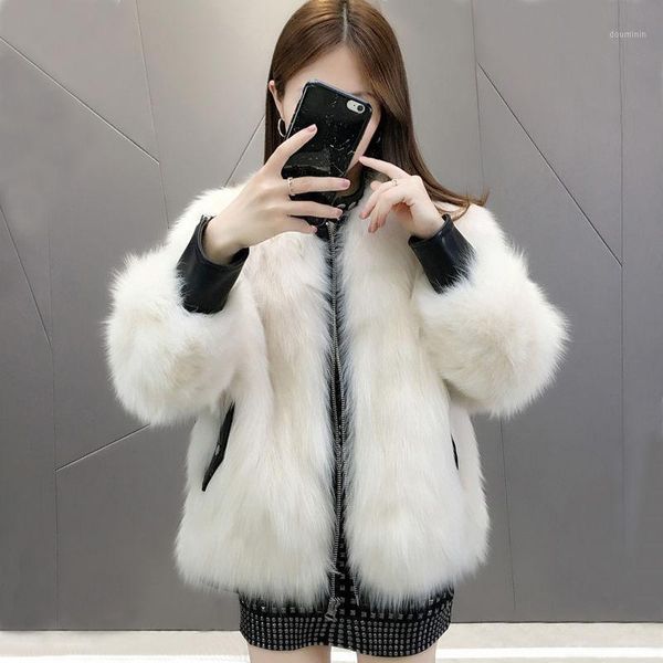 women 2021 autumn winter jacket fashion artificial fur coats leather female jackets wholeskin ladies faux fur outerwear c991, Black
women 2021 autumn winter jacket fashion artificial fur coats leather female jackets wholeskin ladies faux fur outerwear c991, Black