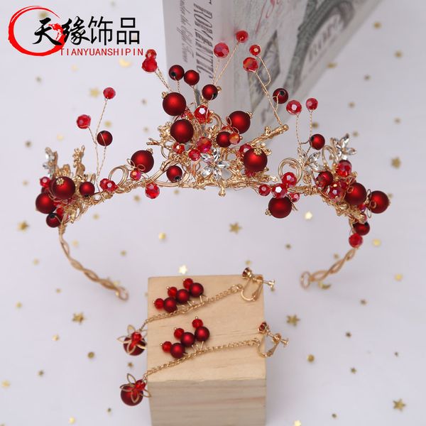 bridal красный головной убор корейский mori короны серьги свадьба фея волосы группы тост платье аксессуары для взрослых, Silver
bridal красный головной убор корейский mori короны серьги свадьба фея волосы группы тост платье аксессуары для взрослых, Silver