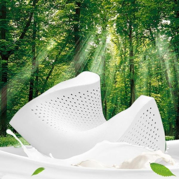 pillow big size natural latex soft breathable cervical spine protection massage care pillows cover 
pillow big size natural latex soft breathable cervical spine protection massage care pillows cover