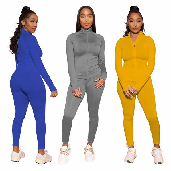 women patchwork sport sets long sleeve zipper stand collar coats slim fit pants ladies tracksuit, White
women patchwork sport sets long sleeve zipper stand collar coats slim fit pants ladies tracksuit, White