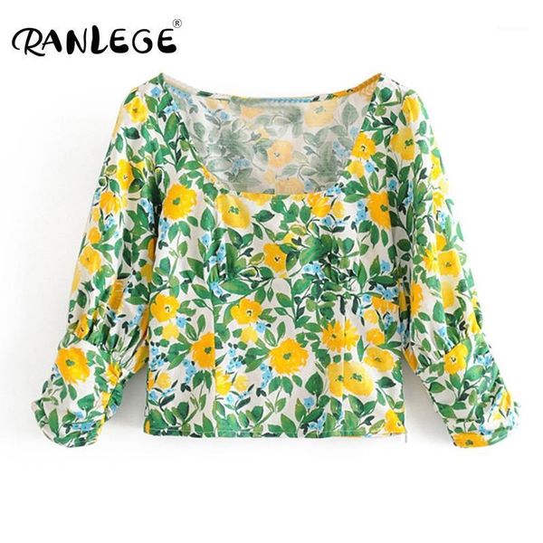 2020 vintage floral print blouse shirt women puff sleeve cotton elegant blouses female square collar casual cropped shirts1, White
2020 vintage floral print blouse shirt women puff sleeve cotton elegant blouses female square collar casual cropped shirts1, White