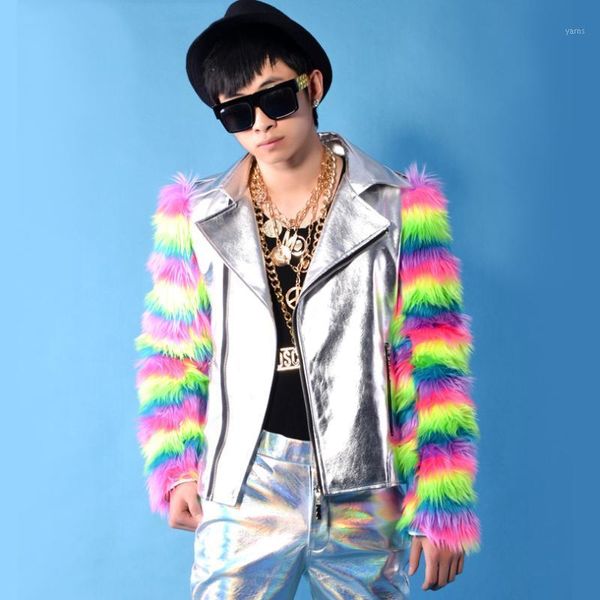 cool stage costumes for men dj gogo dancer singer silver coat color fur sleeve party rave outfit drag queen costume vdb26551, Black;red
cool stage costumes for men dj gogo dancer singer silver coat color fur sleeve party rave outfit drag queen costume vdb26551, Black;red