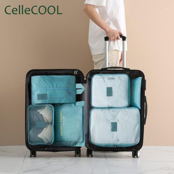 cosmetic bags & cases 7pcs / set luggage organizer bag large waterproof polyester packing cubes organiser for clothing storage travel access
cosmetic bags & cases 7pcs / set luggage organizer bag large waterproof polyester packing cubes organiser for clothing storage travel access