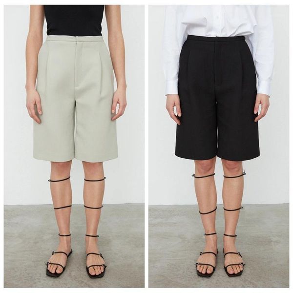 women's pants & capris 2021 summer women knee-length casual lady office wear straight short with pockets1, Black;white
women's pants & capris 2021 summer women knee-length casual lady office wear straight short with pockets1, Black;white