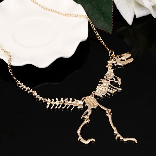 chokers punk dinosaur skeleton tyrannosaurus zinc alloy necklace & pendant 3 colors choker for women jewelry statement collar, Golden;silver
chokers punk dinosaur skeleton tyrannosaurus zinc alloy necklace & pendant 3 colors choker for women jewelry statement collar, Golden;silver