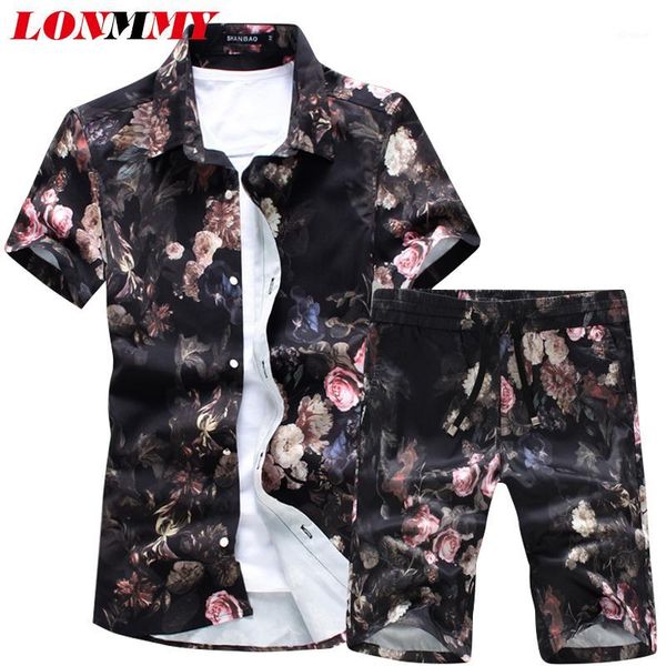 lonmmy 5xl flower shirts men camisa male short sleeve slim floral shirts+shorts vintage casual men shirt sets new fashion summer1, White;black
lonmmy 5xl flower shirts men camisa male short sleeve slim floral shirts+shorts vintage casual men shirt sets new fashion summer1, White;black