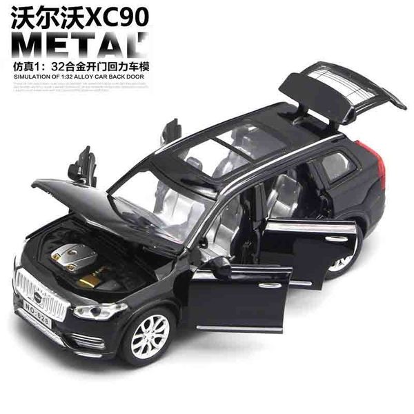 1:32 diecast cars volvo xc90 model toy openable doors pull back music light car toys for kids children y200428
1:32 diecast cars volvo xc90 model toy openable doors pull back music light car toys for kids children y200428