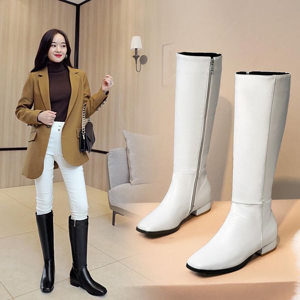 women's mid calf boots female shoes winter footwear round toe boots-women zipper thigh high heels high sexy, Black
women's mid calf boots female shoes winter footwear round toe boots-women zipper thigh high heels high sexy, Black