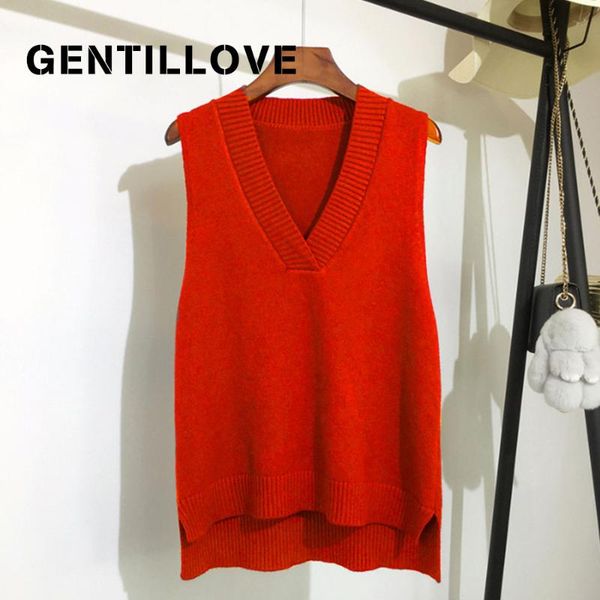 women's vests solid loose sweater spring winter vest knitted v neck joker womens outerwear plus size, Black;white
women's vests solid loose sweater spring winter vest knitted v neck joker womens outerwear plus size, Black;white
