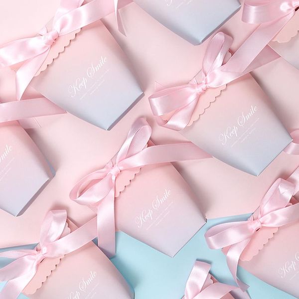 gift wrap 30pcs/lot gradient color small candy box with ribbon fairy bag paper boxes cake wedding party baby shower supplies
gift wrap 30pcs/lot gradient color small candy box with ribbon fairy bag paper boxes cake wedding party baby shower supplies