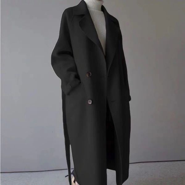 2021 new fashion duffle fall and new winter mid-length korean-style on-knee slimming women's wool coat zq6a, Black
2021 new fashion duffle fall and new winter mid-length korean-style on-knee slimming women's wool coat zq6a, Black