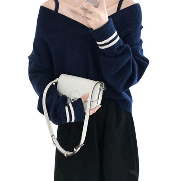 strapless knitted sweater solid color navy blue design simple basic v neck female pullover long sleeve wholesale, White;black
strapless knitted sweater solid color navy blue design simple basic v neck female pullover long sleeve wholesale, White;black