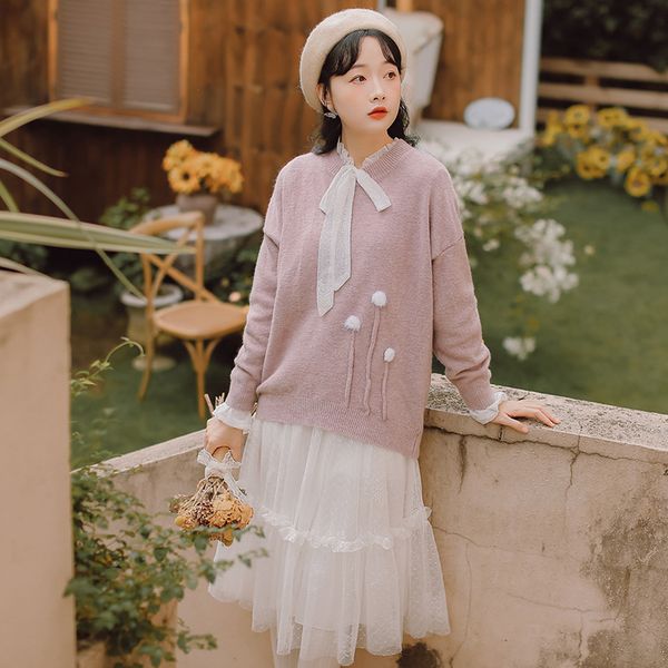 2020 winter korean version of pure color embroidered loose-collar collared sweater sweater bottom sweater girl, White;black
2020 winter korean version of pure color embroidered loose-collar collared sweater sweater bottom sweater girl, White;black