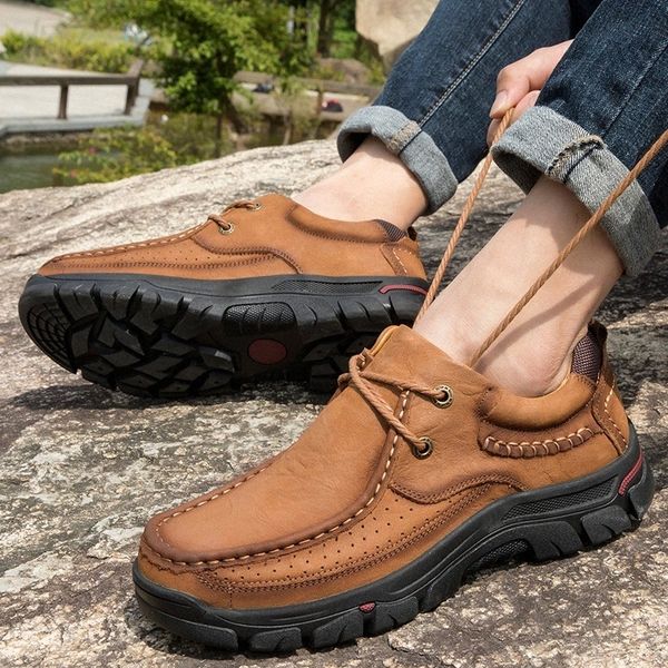 genuine leather men's shoes lace-up man outdoor casual shoes lace up fashion comfortable thick bottom non-slip male shoes #ng6o 
genuine leather men's shoes lace-up man outdoor casual shoes lace up fashion comfortable thick bottom non-slip male shoes #ng6o