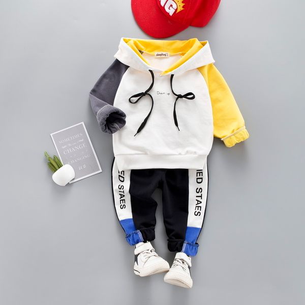 toddler baby boy casual clothing set hooded sweatshirt long sleeve patchwork kids outfits child pullover tracksuit suits 1- 4 y lj200831, White
toddler baby boy casual clothing set hooded sweatshirt long sleeve patchwork kids outfits child pullover tracksuit suits 1- 4 y lj200831, White
