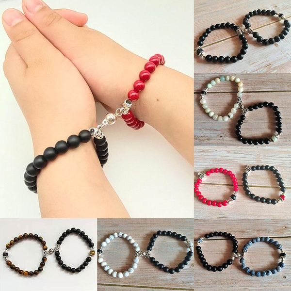 2pcs/set magnet couple bracelet for men women beaded bracelets valentine's day gift charm girl bracelet jewelry lover gift, Golden;silver
2pcs/set magnet couple bracelet for men women beaded bracelets valentine's day gift charm girl bracelet jewelry lover gift, Golden;silver