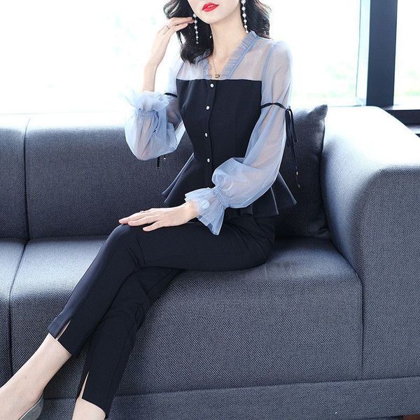 luxury fraction piece two of pants spring femme deux suit parts sets vq1s, White
luxury fraction piece two of pants spring femme deux suit parts sets vq1s, White