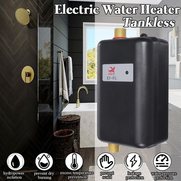 3000w electric water heaters instantaneous instant tankless kitchen water heaters faucet temp display heating shower universally
3000w electric water heaters instantaneous instant tankless kitchen water heaters faucet temp display heating shower universally