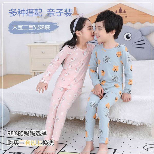 girls' set boys cotton cloth underwear and autumn trousers children's long sve warm pajamas zm3xzm3xmtvt, Blue;red
girls' set boys cotton cloth underwear and autumn trousers children's long sve warm pajamas zm3xzm3xmtvt, Blue;red