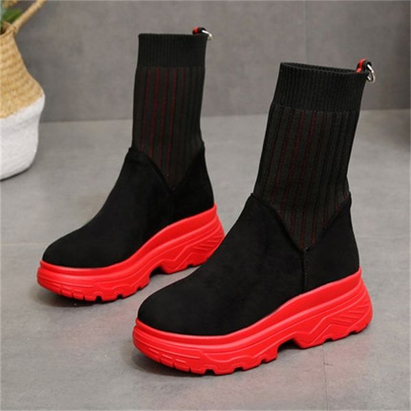 new women's 2021 winter slippers with socks woman chunky rubber boots 35-40 sneakers p874, Black
new women's 2021 winter slippers with socks woman chunky rubber boots 35-40 sneakers p874, Black