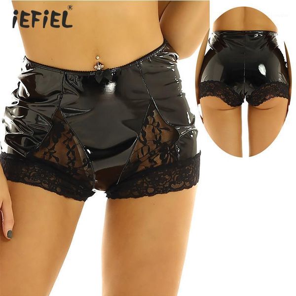 womens lingerie sissy panties wet look patent leather shorts briefs high waist full coverage panty latex panties underwear1, Black;pink
womens lingerie sissy panties wet look patent leather shorts briefs high waist full coverage panty latex panties underwear1, Black;pink