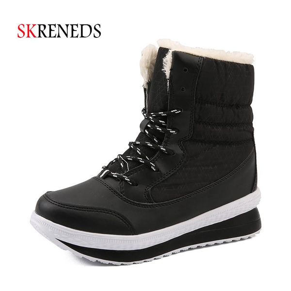 2020new arrival women boots waterproof winter shoes women snow boots platform keep warm ankle winter with thick fur heels, Black
2020new arrival women boots waterproof winter shoes women snow boots platform keep warm ankle winter with thick fur heels, Black