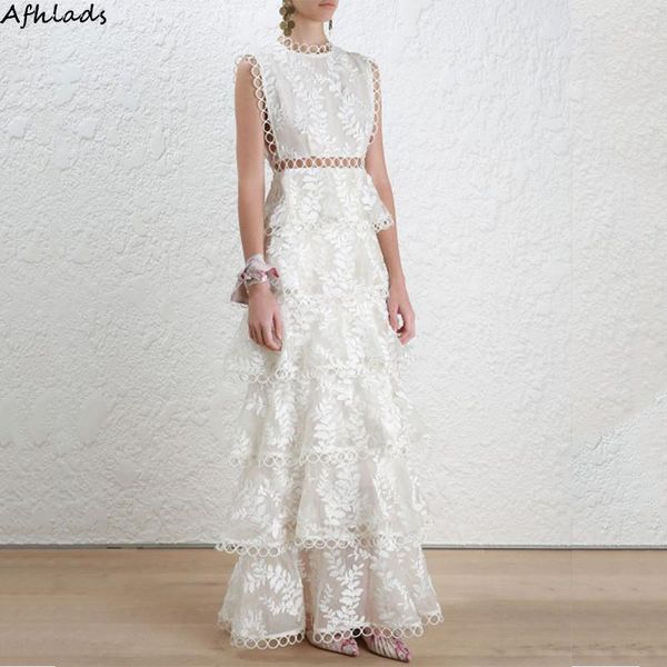 white lace hollow out patchwork embroidered dress summer sleeveless holiday sleeveless vest round neck fashion style maxi dress1, Black;gray
white lace hollow out patchwork embroidered dress summer sleeveless holiday sleeveless vest round neck fashion style maxi dress1, Black;gray