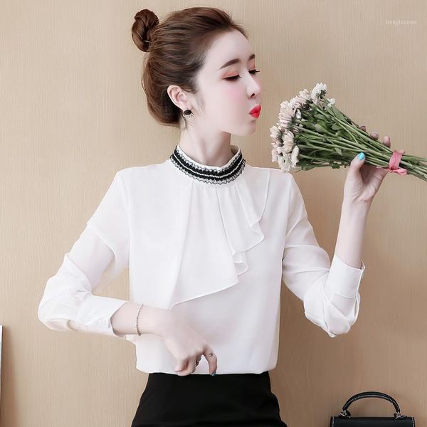korean womens print and blouses fashion elegant long sleeve office casual shirt woman work wear clothes tunic, White
korean womens print and blouses fashion elegant long sleeve office casual shirt woman work wear clothes tunic, White
