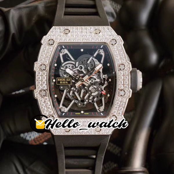 2021 new limited rm35-02 rafa rm035 miyota atuomatic mens watch skeleton dial steel diamond case black rubber sport watches hwrm hello_watch, Slivery;brown
2021 new limited rm35-02 rafa rm035 miyota atuomatic mens watch skeleton dial steel diamond case black rubber sport watches hwrm hello_watch, Slivery;brown