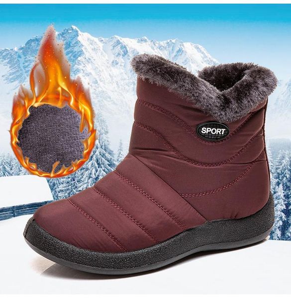 women snow boots woman winter warm waterproof ankle boots female platform shoes ladies short plush footwear plus size 35-43, Black
women snow boots woman winter warm waterproof ankle boots female platform shoes ladies short plush footwear plus size 35-43, Black