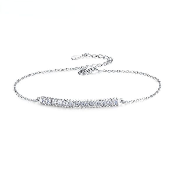 s925 silver bracelet flashing silver inlaid zirconium new products in europe and america in august, Black
s925 silver bracelet flashing silver inlaid zirconium new products in europe and america in august, Black