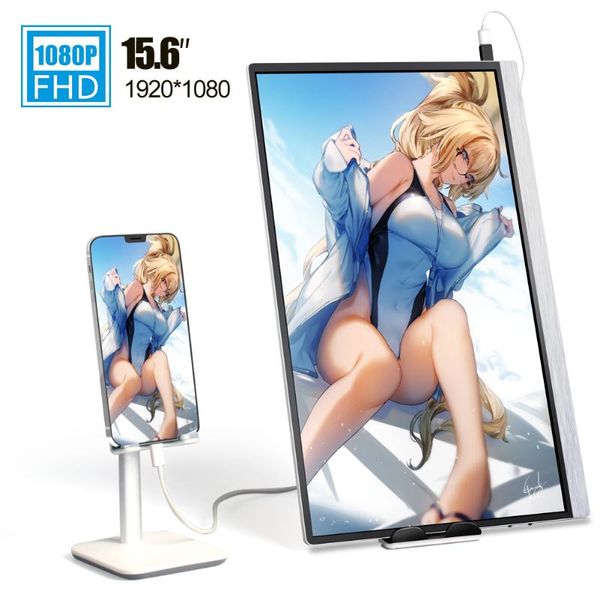 monitors 15.6 inch 1920x1080 ips screen portable monitor 1080p mini hd type c lcd display witn dongle for ps4 lapphone computer
monitors 15.6 inch 1920x1080 ips screen portable monitor 1080p mini hd type c lcd display witn dongle for ps4 lapphone computer