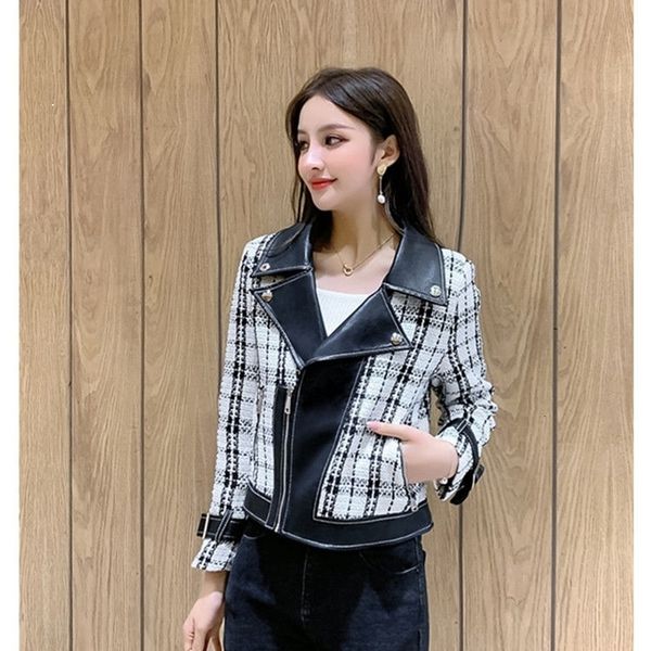 2021 new wild xian xiangfeng was thin tweed couture plutonium leather of beautiful korean women motorcycle female tide jacket 6n1j, Black
2021 new wild xian xiangfeng was thin tweed couture plutonium leather of beautiful korean women motorcycle female tide jacket 6n1j, Black