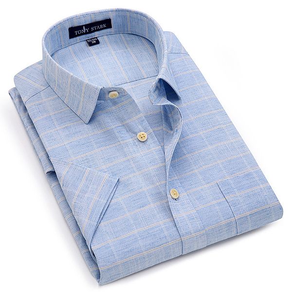 new summer short sleeve turndown collar linen soft comfortable cool plaid print solid business mens shirts 9colors s to 4xl size 1022, White;black
new summer short sleeve turndown collar linen soft comfortable cool plaid print solid business mens shirts 9colors s to 4xl size 1022, White;black