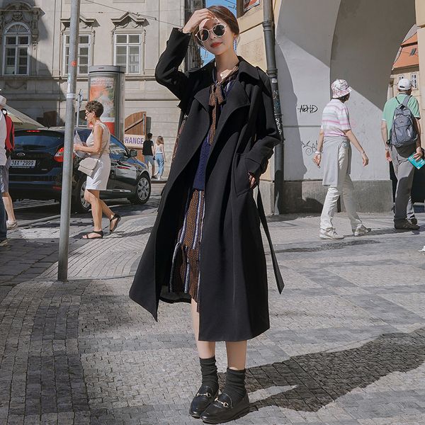 2021 new female blunder new korean spring long lapel down straight fashion black quality casual trench coat p1 qynk, Black;brown
2021 new female blunder new korean spring long lapel down straight fashion black quality casual trench coat p1 qynk, Black;brown