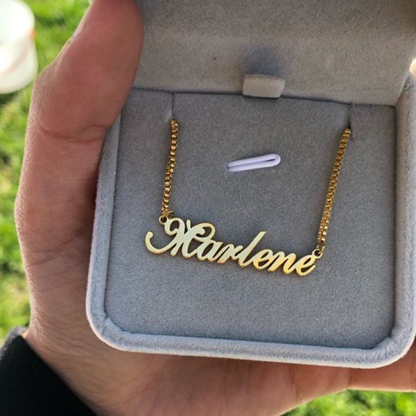 custom name gold stainless steel long box chain necklace women personalized bridesmaid christmas gift nameplate mujer q1114, Silver
custom name gold stainless steel long box chain necklace women personalized bridesmaid christmas gift nameplate mujer q1114, Silver
