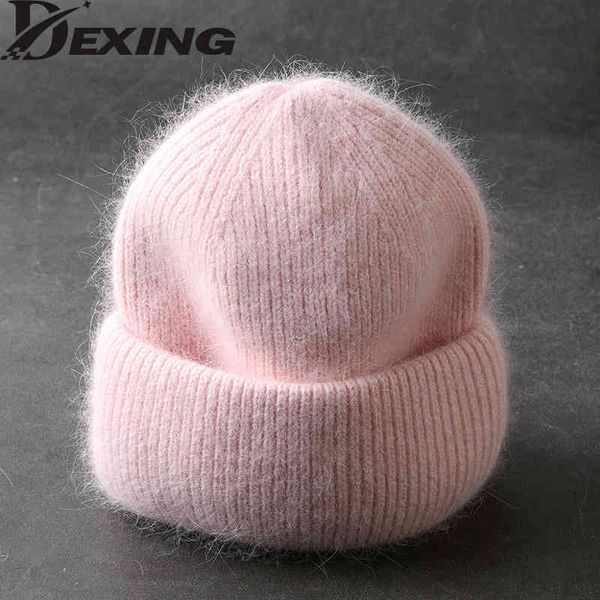 2021 fashion fabbit fur soft warm fluffy winter hat for women angora knitted skullies beanies female bonnet woman knit cap, Blue;gray
2021 fashion fabbit fur soft warm fluffy winter hat for women angora knitted skullies beanies female bonnet woman knit cap, Blue;gray